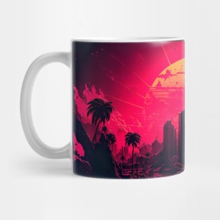 Synthwave Sunrise City Mug